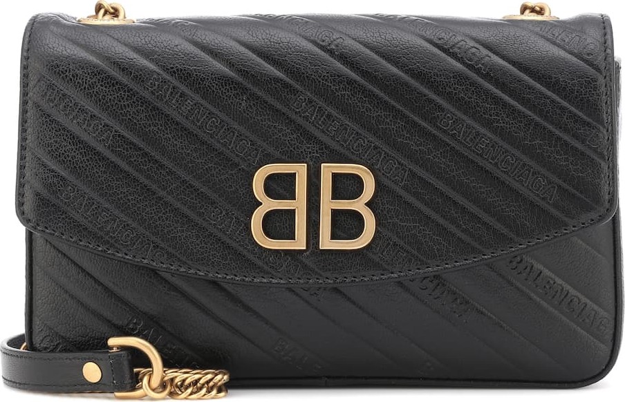 Balenciaga Chain Round S leather shoulder bag