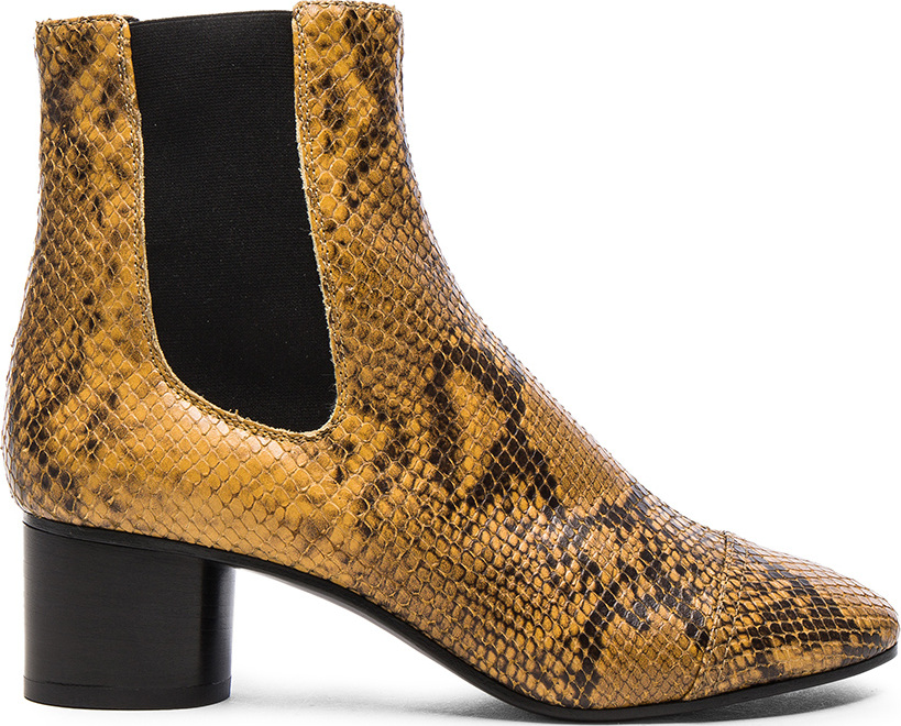 Isabel Marant Danae Printed Python Booties