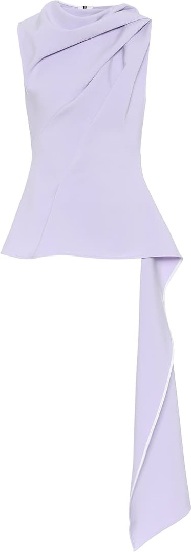 Maticevski Zealous Drape stretch-crêpe top