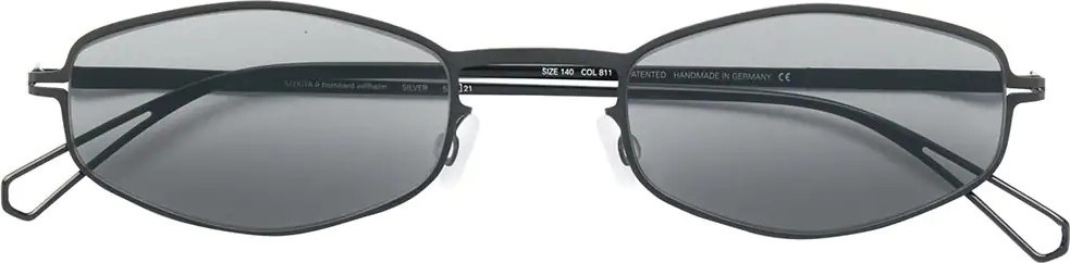 Mykita Silver geometric shaped sunglasses