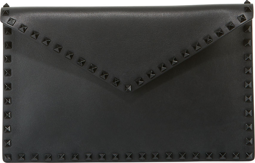Valentino Rockstud Large Flat Pouch Bag