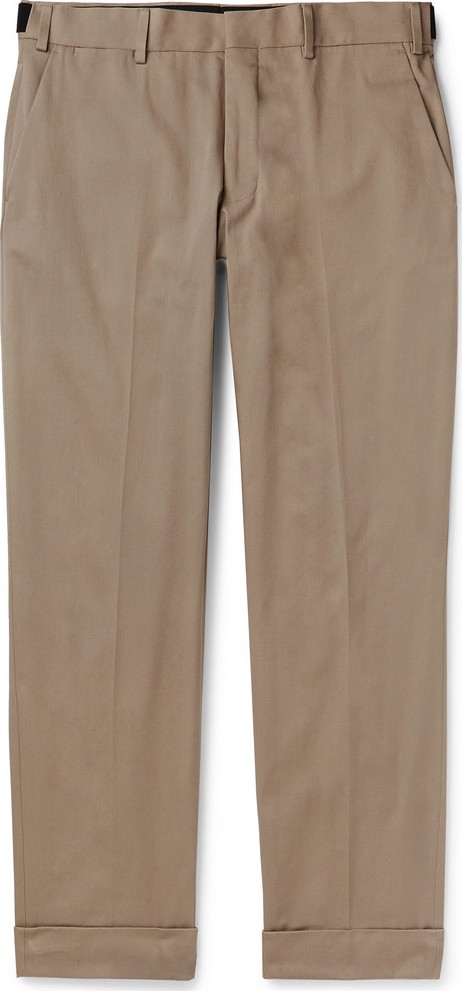 Dries Van Noten Tapered Cotton-Twill Trousers
