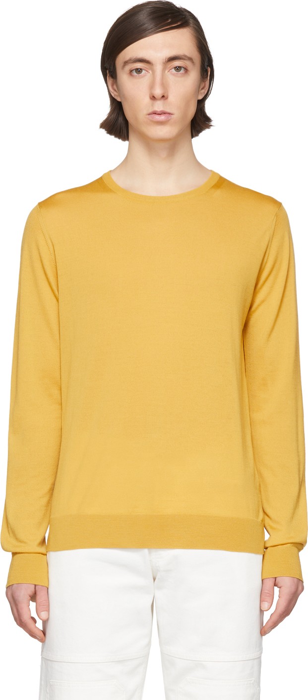 Lanvin Yellow Wool Sweater