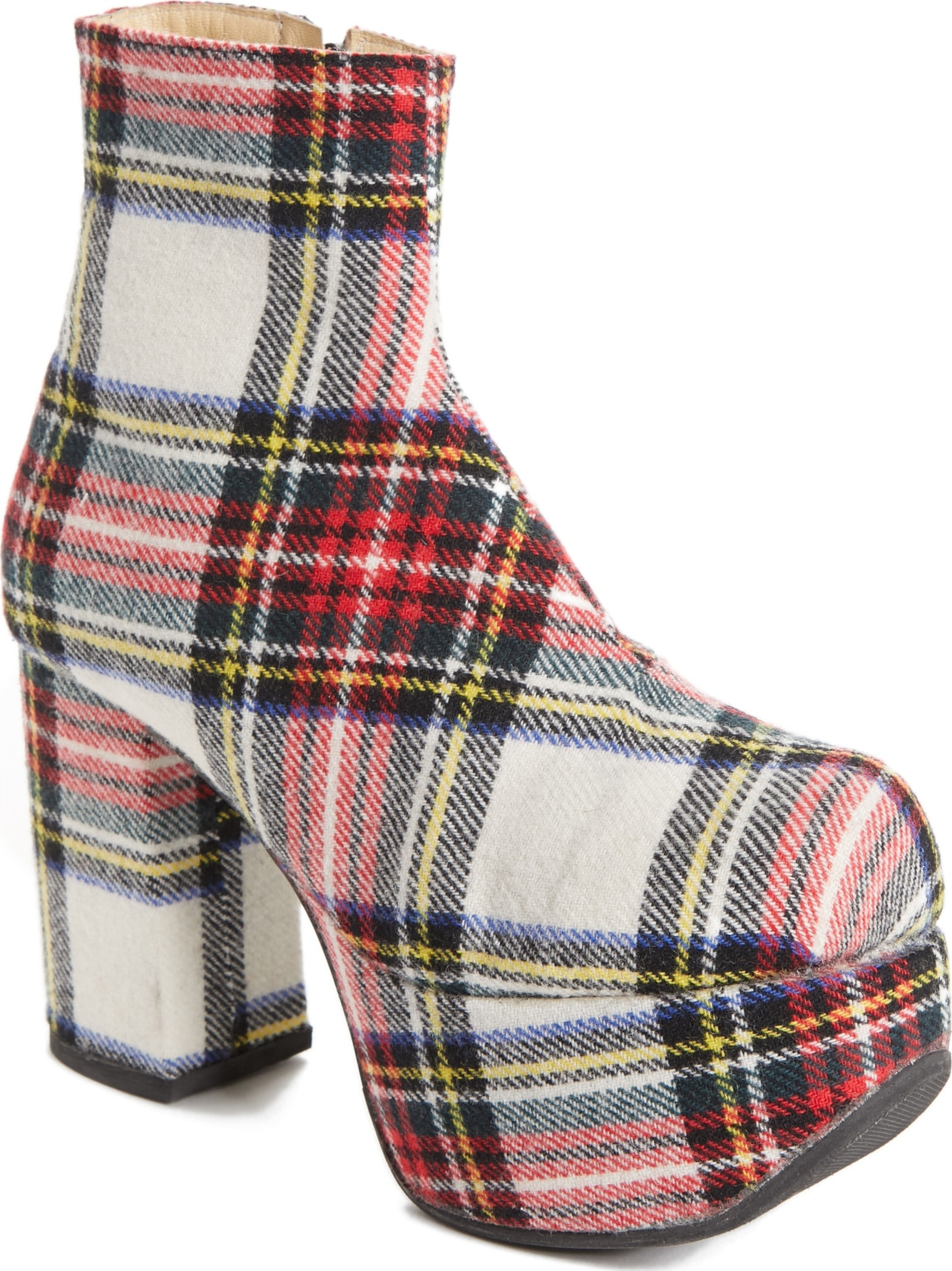 R13 Plaid Platform Boot