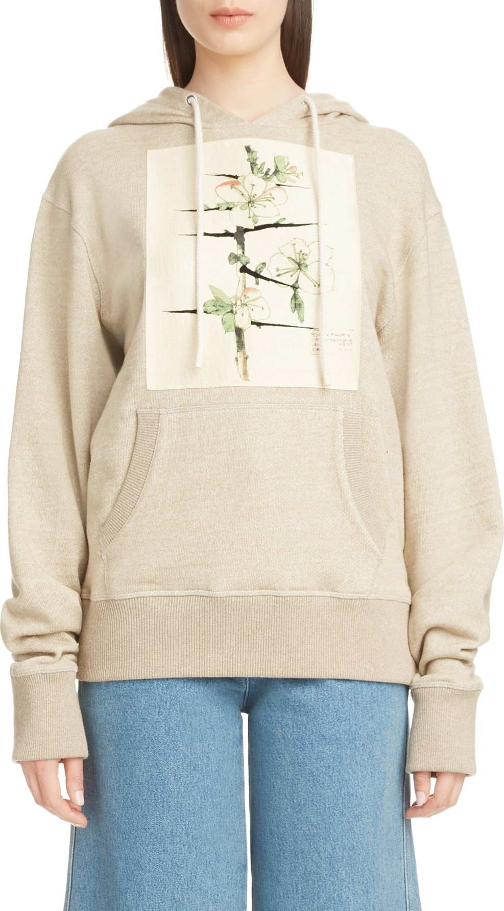 LOEWE Botanical Print Knit Hoodie