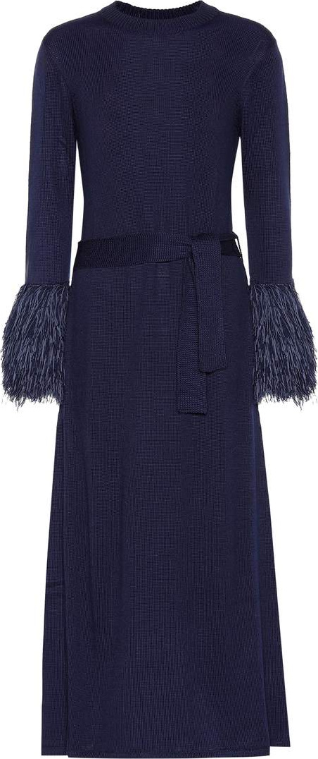 Rosie Assoulin At The Car Wash wool-blend dress