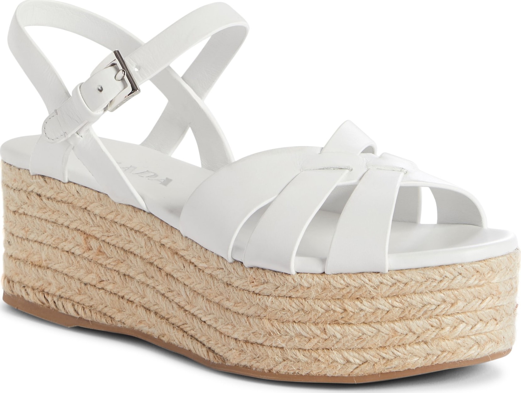 Prada Platform Espadrille Sandal