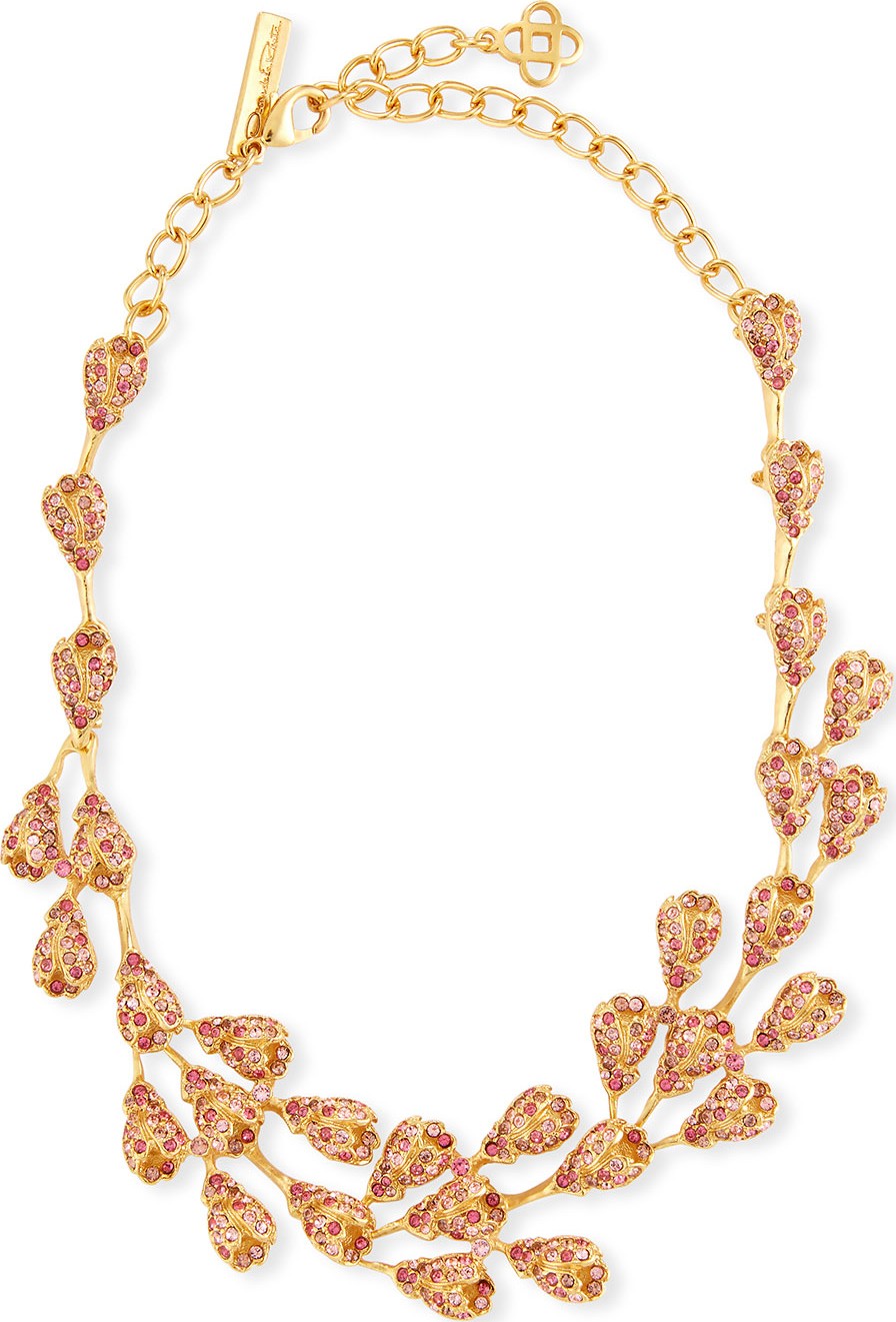 Oscar De La Renta Delicate Evening Crystal Necklace