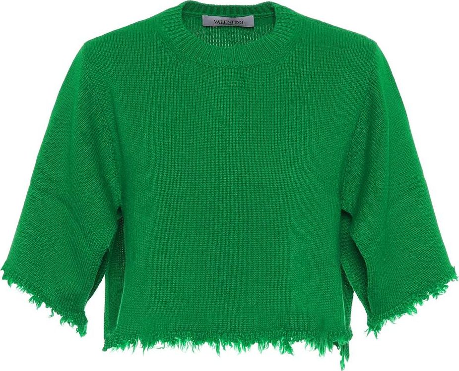Valentino Cropped cashmere sweater