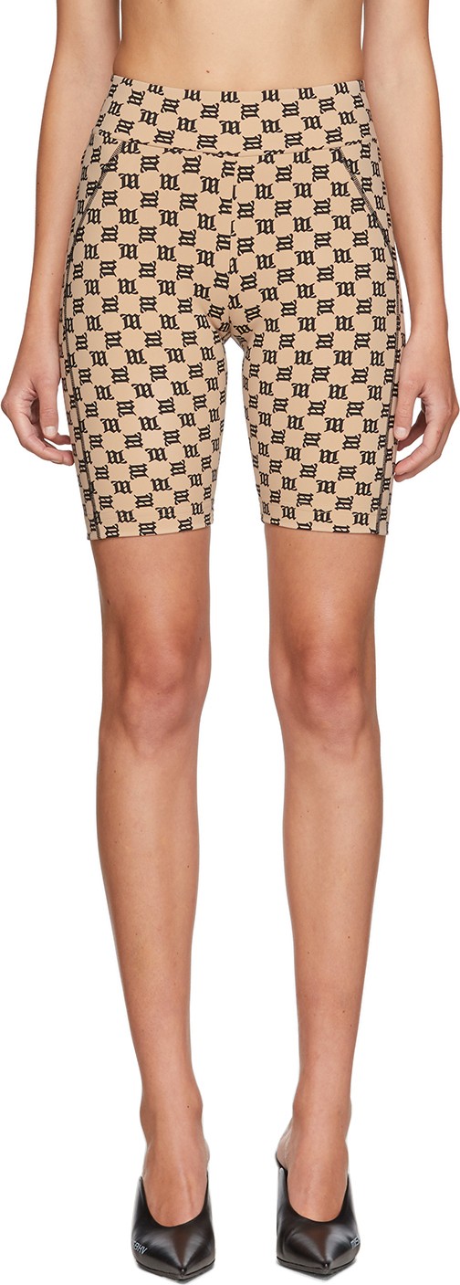 Misbhv Beige Monogram Bike Shorts