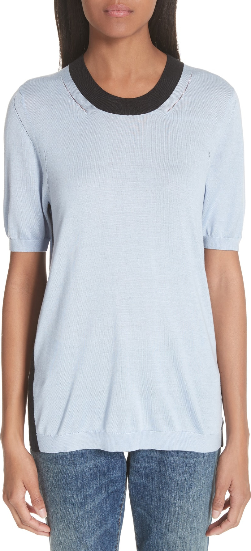 Burberry London England Malad 42 Silk & Cashmere Tee