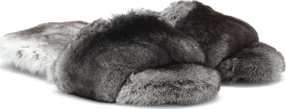 Max Mara Kruger fur slides