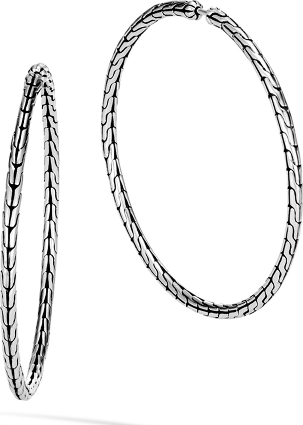 John Hardy Classic Chain Large Hoop Earrings