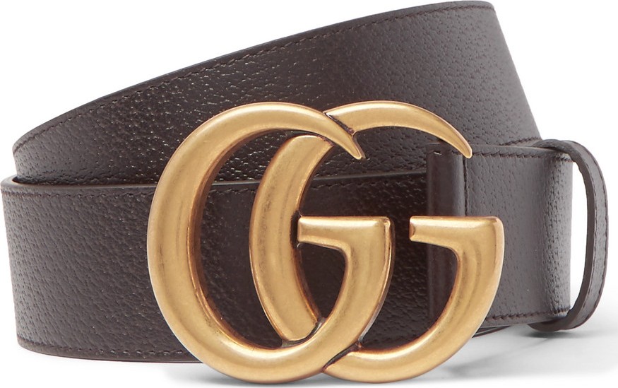 Gucci 4cm Dark-Brown Full-Grain Leather Belt