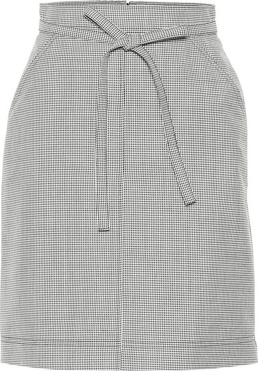 Alexachung Houndstooth wool-blend skirt