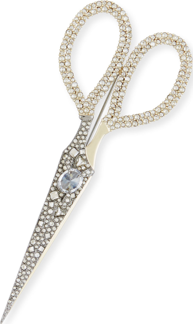 Alexis Bittar Pavé Crystal Scissors Pin