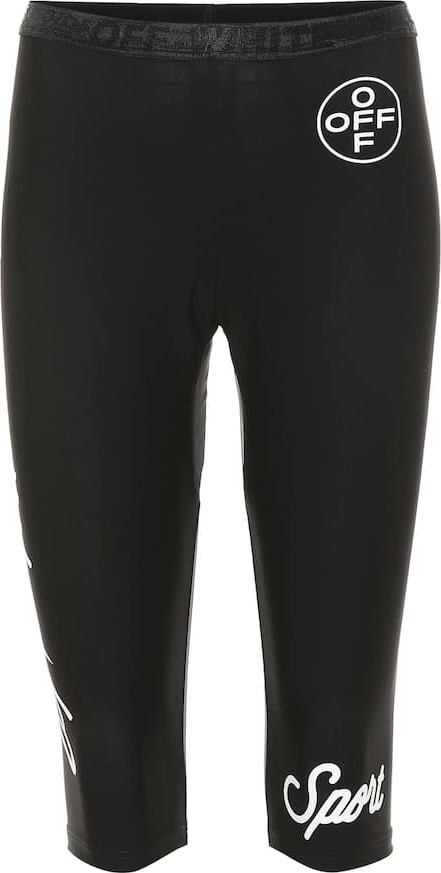 Off White Logo cropped leggings