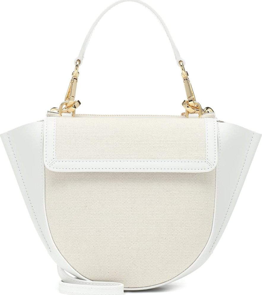 Wandler Hortensia Mini canvas shoulder bag