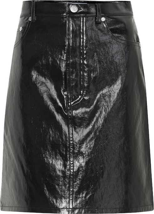 Helmut Lang Leather miniskirt