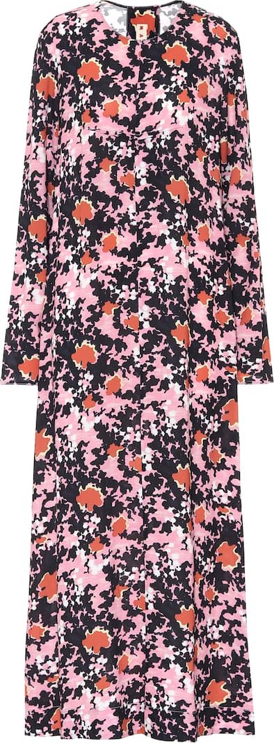 Marni Floral midi dress