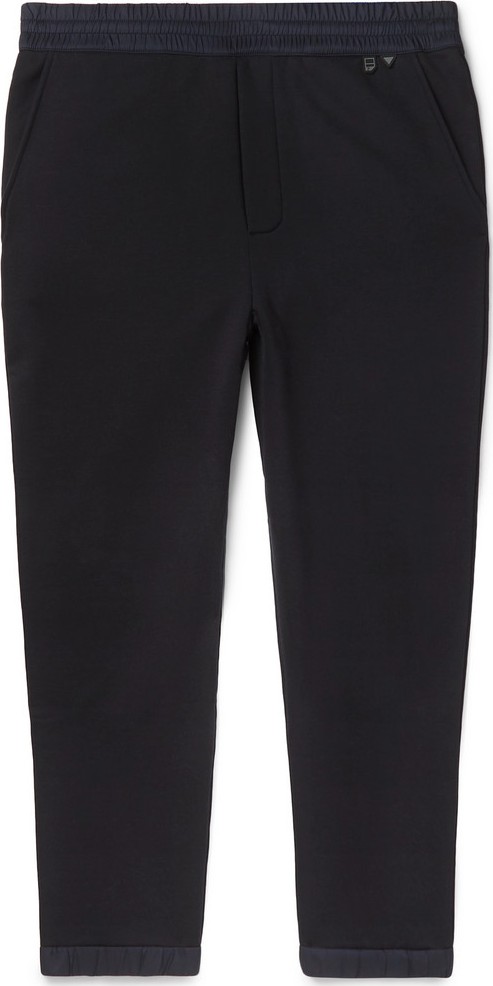 Prada Slim-Fit Tapered Nylon-Trimmed Loopback Cotton-Jersey Sweatpants