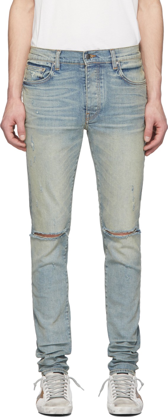 Amiri Indigo Slash Jeans