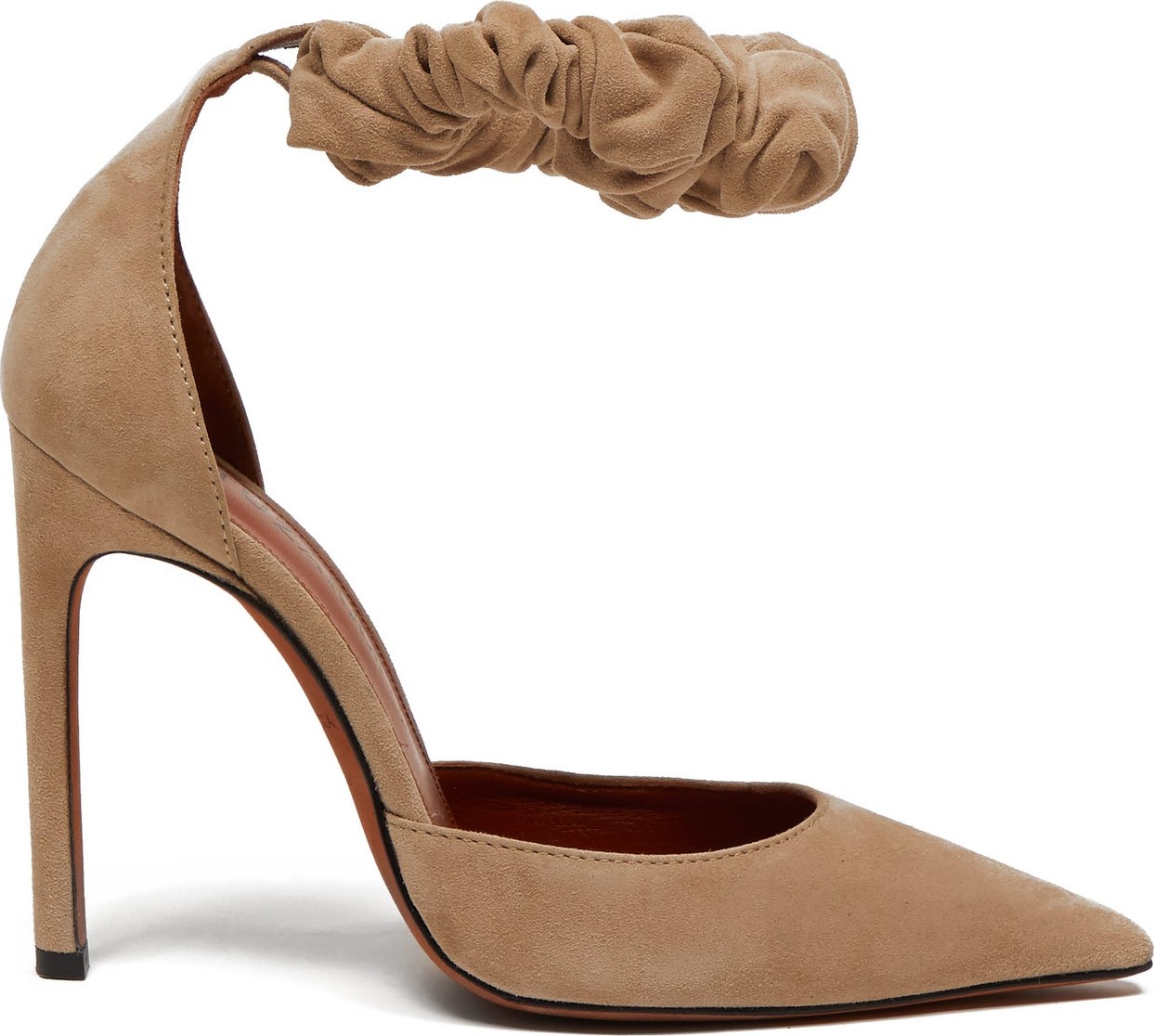 Altuzarra George scrunchie-strap suede pumps