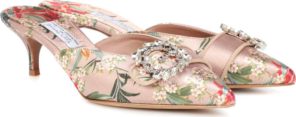 Tabitha Simmons X Johanna Ortiz Jolie satin mules