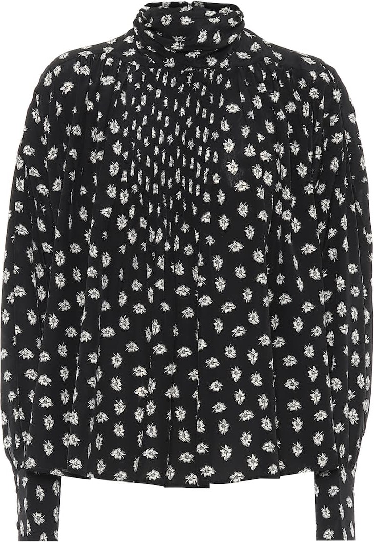 Isabel Marant Cecilie floral silk blouse