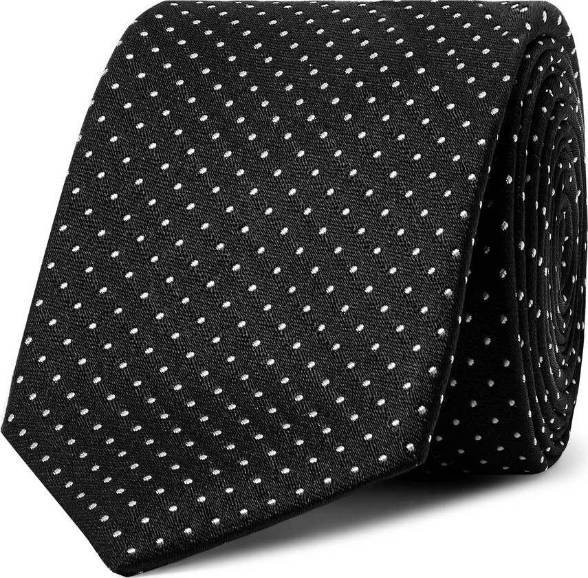 Dolce & Gabbana 6cm Pin-Dot Silk-Jacquard Tie