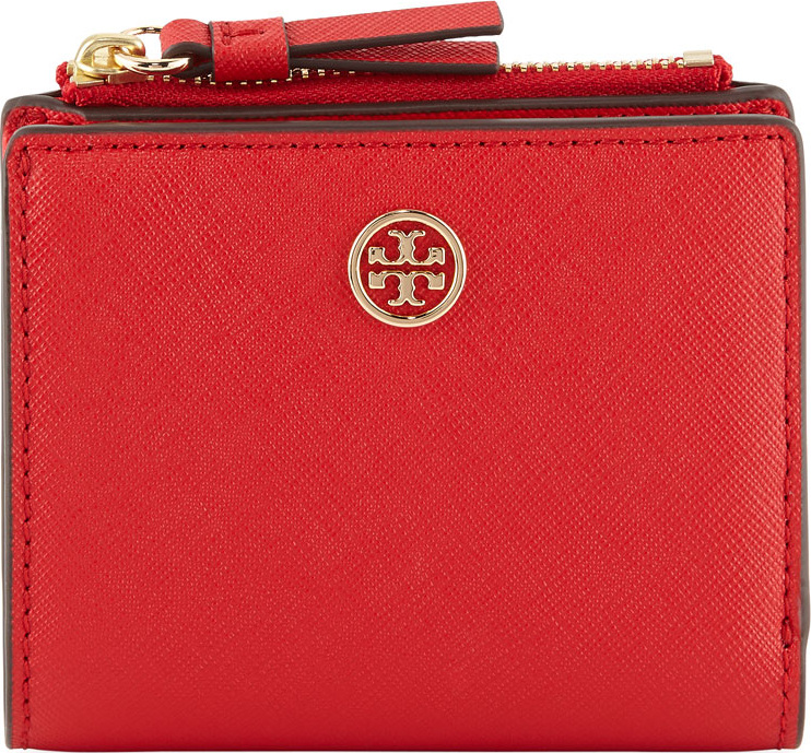 Tory Burch Robinson Mini Saffiano Leather Wallet