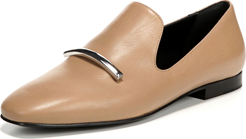 Via Spiga Tallis Flat Leather Loafers