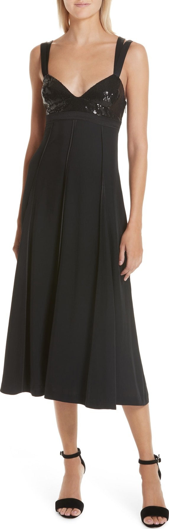 GREY Jason Wu Sequin Bodice Midi Dress