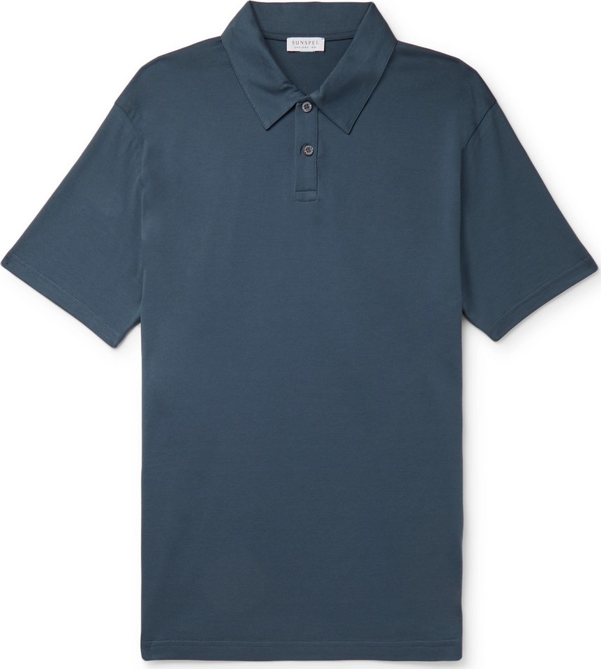 Sunspel Cotton-Jersey Polo Shirt