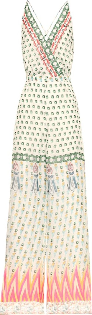 Temperley London Millais printed silk-chiffon jumpsuit