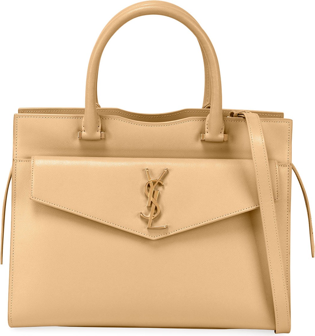 Saint Laurent Uptown Medium YSL Leather Satchel Bag