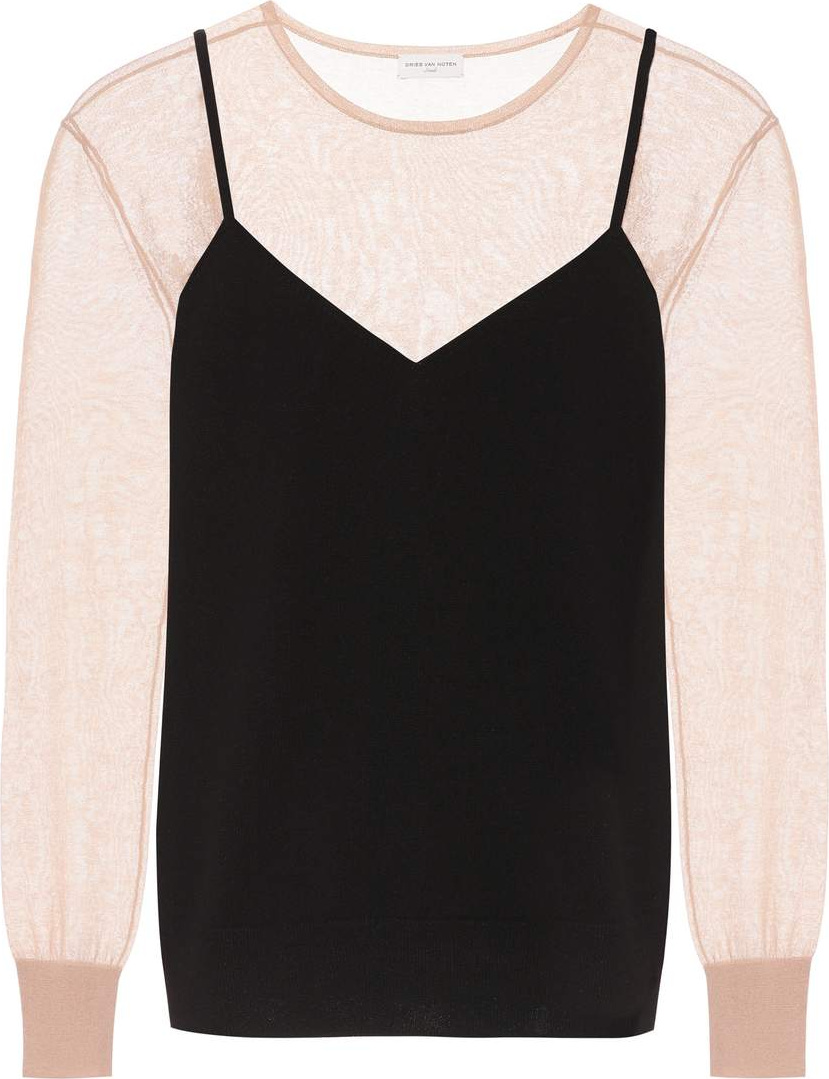 Dries Van Noten Cashmere-blend top