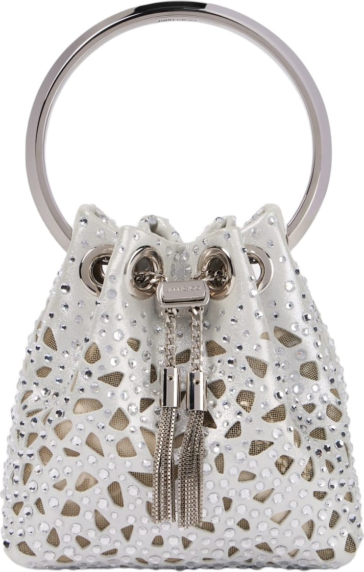Jimmy Choo - Bon Bon Micro satin bucket bag