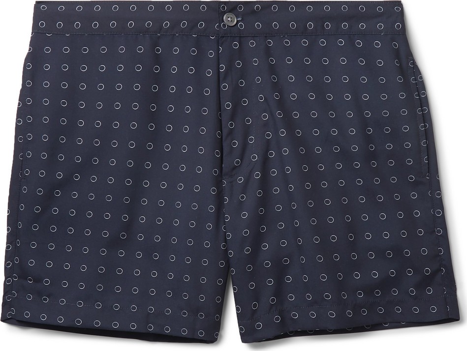 Officine Générale Roman Mid-Length Printed Swim Shorts