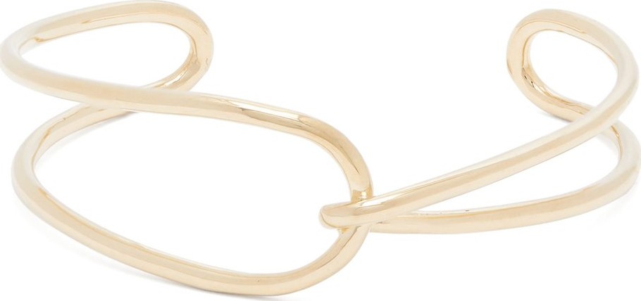 Fay Andrada Moni curved interlocking brass cuff