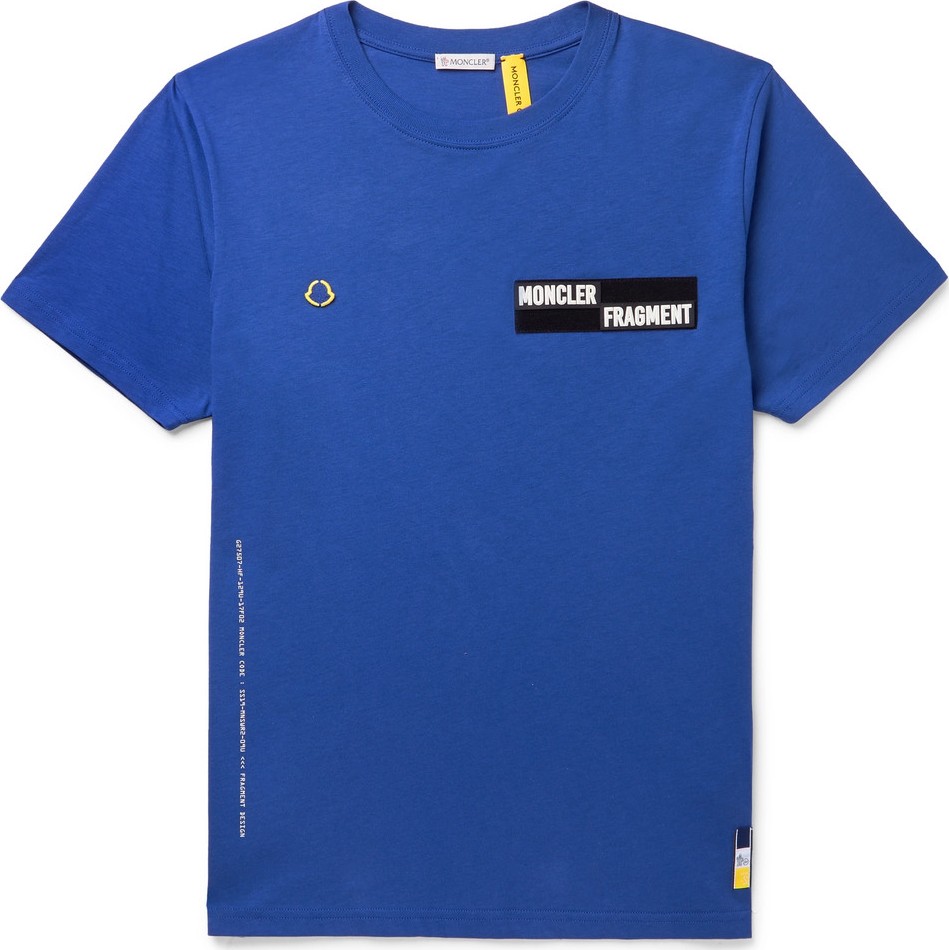 Moncler Genius 7 Moncler Fragment Oversized Logo-Appliquéd Cotton-Jersey T-Shirt