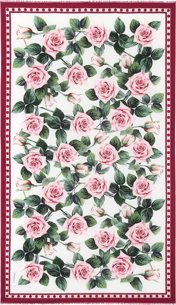 Dolce & Gabbana Floral cotton scarf