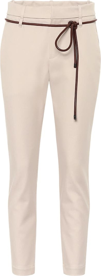 Brunello Cucinelli Mid-rise cotton cigarette pants