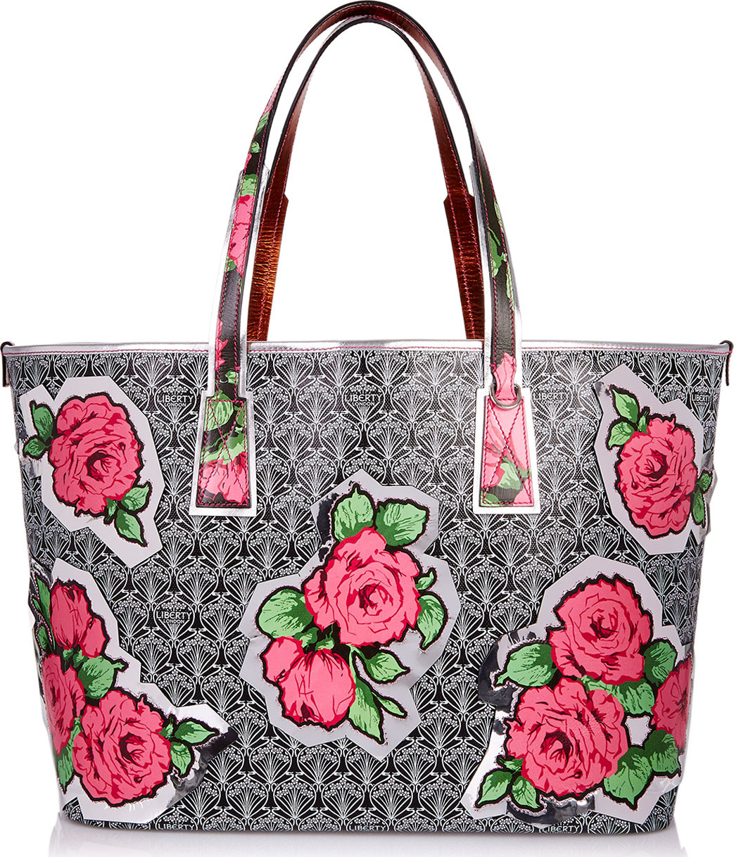 Liberty London RQ Iphis Marlborough Rose Tote Bag
