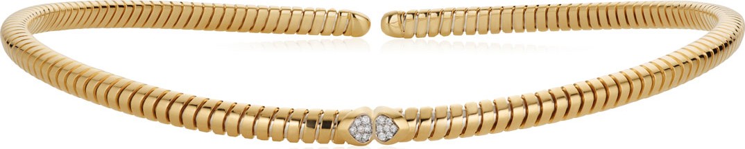 Marina B Trisola 18k Gold Diamond Collar Necklace, Size M