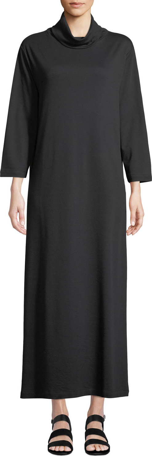 Joan Vass Turtleneck Maxi Dress