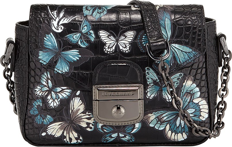 Longchamp Le Pliage Heritage Croco Small Crossbody