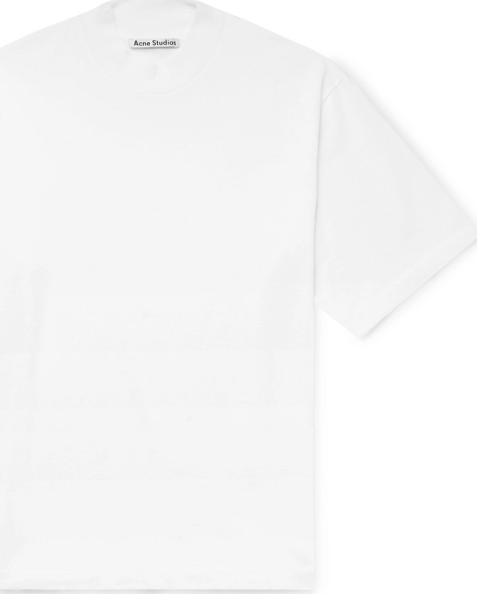 Acne Studios Eagan Cotton-Jersey Mock-Neck T-Shirt