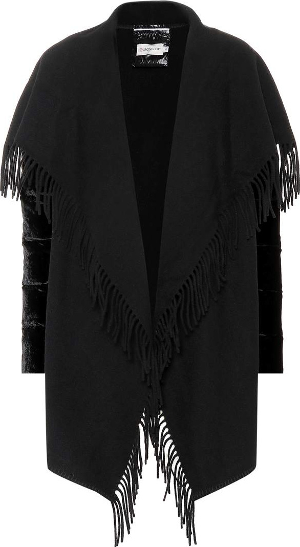 Moncler Wool and velvet jacket