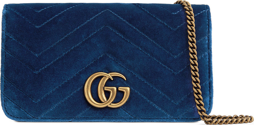 Gucci GG Marmont Velvet Crossbody Bag